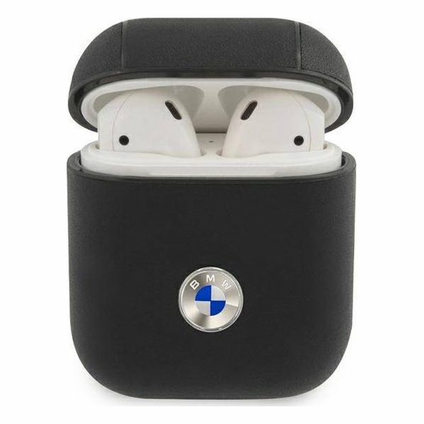 BMW Geniune kožené ochranné pouzdro pro AirPods 1/2 černé