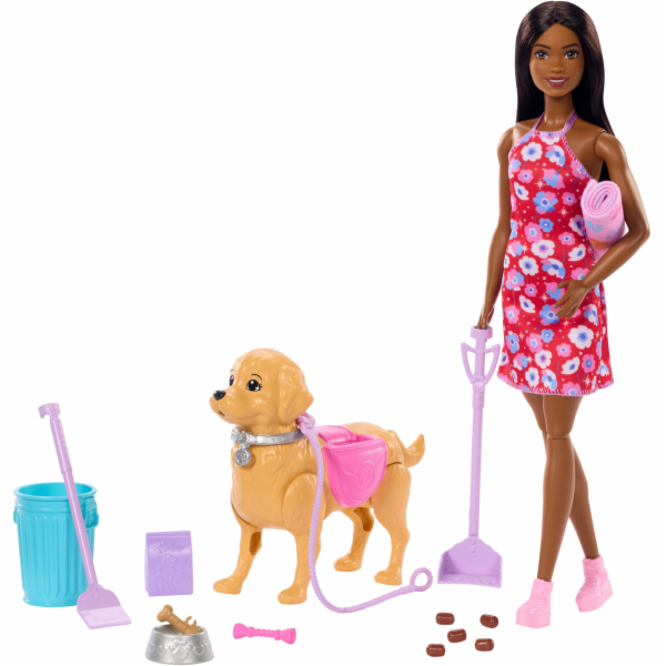 Mattel Barbie BRB BROOKLYN PESÍ PROCHÁZKA JJB47 WB4