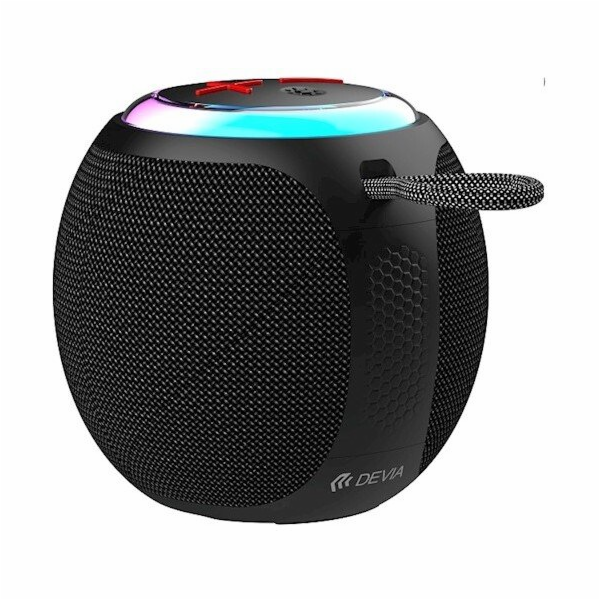 Devia Lite1 Bluetooth reproduktor 5W černý přenosný FM TF
