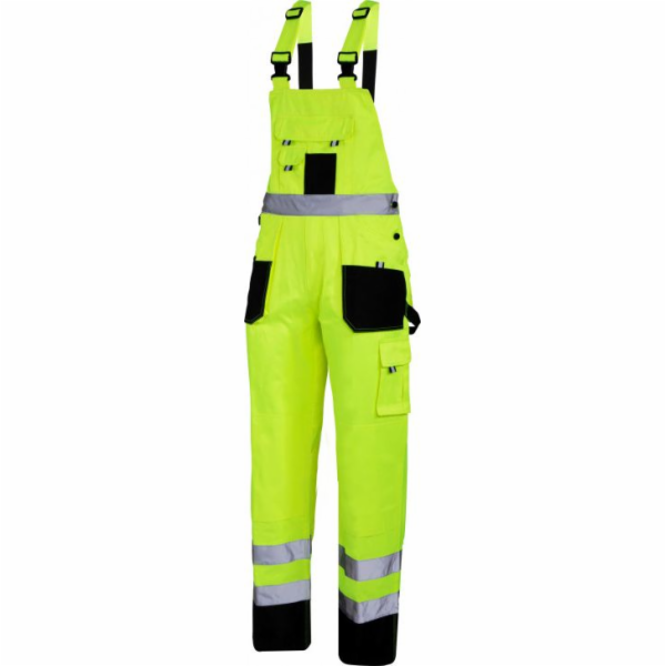 Lahti Pro WARNING DUNGAREES ČERNOŽLUTÉ, XL, CE, LAHTI