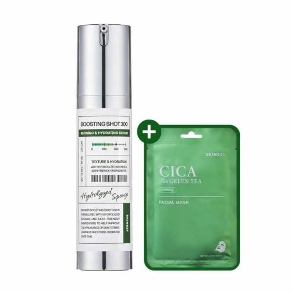 Tonymoly SKIN627_SET Boosting Shot 300 + pleťová maska Ci...