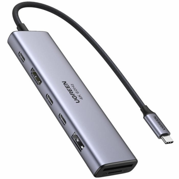 Ugreen REVODOK 7-v-1 4K@60HZ HDMI DOCK dokovací stanice šedá
