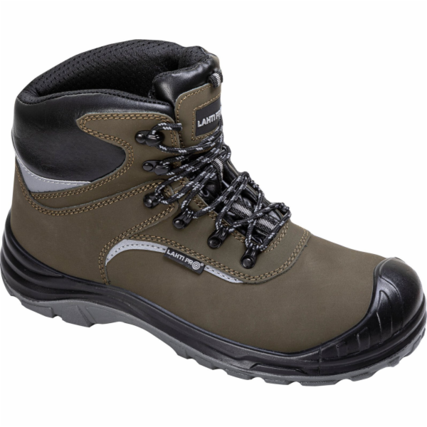 Lahti Pro Kotníkové boty Nubuck zeleno-černé, S3 SRC, 44,...