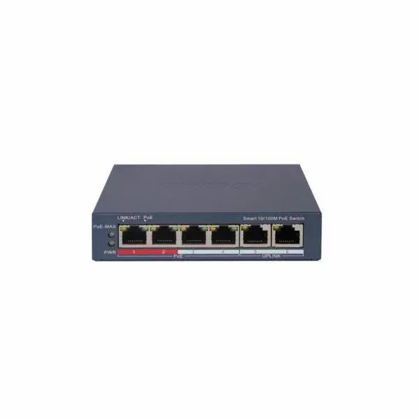 Hikvision DS-3E1106P-EI síťový přepínač, řízený Fast Ethe...