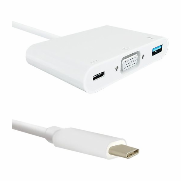 Qoltec Stanice/replikátor USB-C (50426)