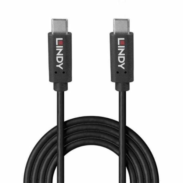 Lindy USB-C - USB-C kabel 1 m černý (36976)