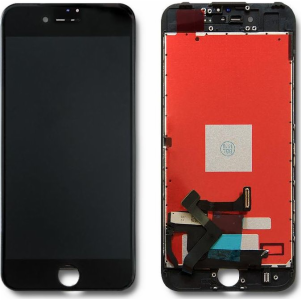 Qoltec Dotykový LCD displej pro iPhone 7, černý rámeček