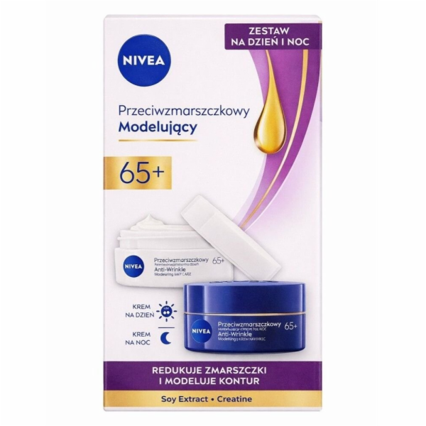 Nivea NIVEA_Duo 65+ denní a noční krém na obličej 2x50ml