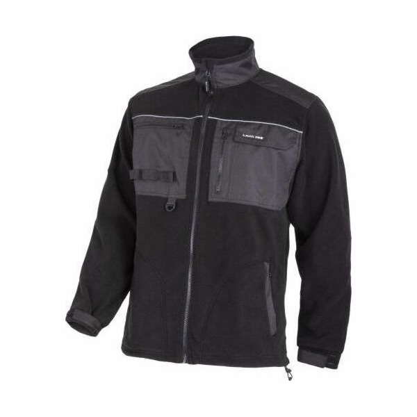 Lahti Pro Flísová bunda s výztuhami, černá, 420 g/m2, 2XL...