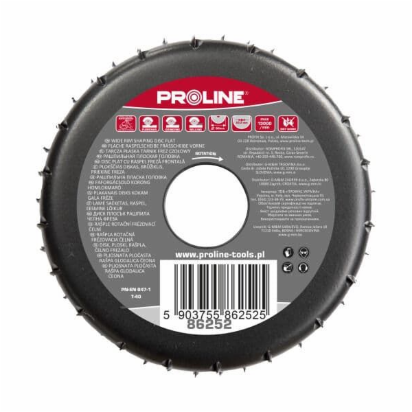 Profix PLOCHÝ KOTOUČOVÝ ROLNÝ FREZE S HRUBÝMI ZUBY, MALIN...