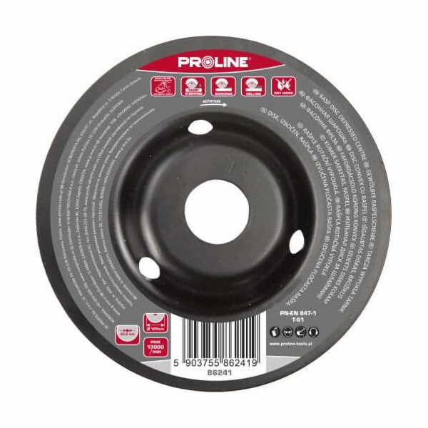 Profix konvexní rašplovací kotouč s hrubými zuby 125 mm P...