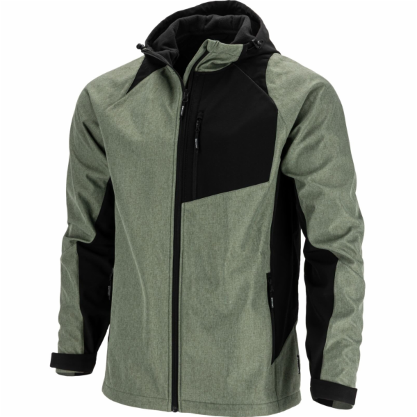 Lahti Pro Softshellová bunda s kapucí, zeleno-černá, xl, ...