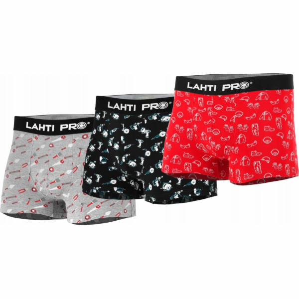 Lahti Pro Pánské boxerky s potiskem, mix motivů, 3 páry, ...