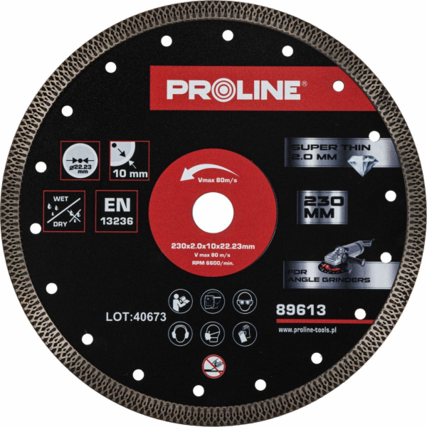 Pro-Line Diamantový řezný kotouč, tenký, 230*2,0*10*22,23...