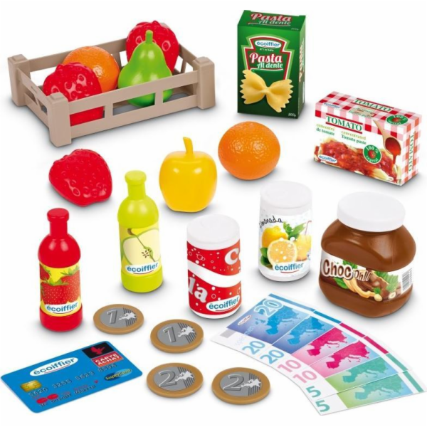 Ecoiffier Supermarket s nákupním košíkem a pokladnou s mi...