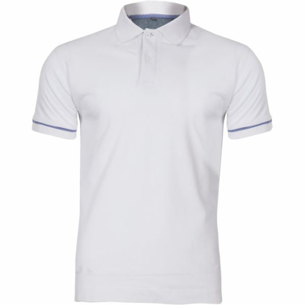 Lahti Pro Bavlněné polo tričko bílé, velikost L (L4030803)