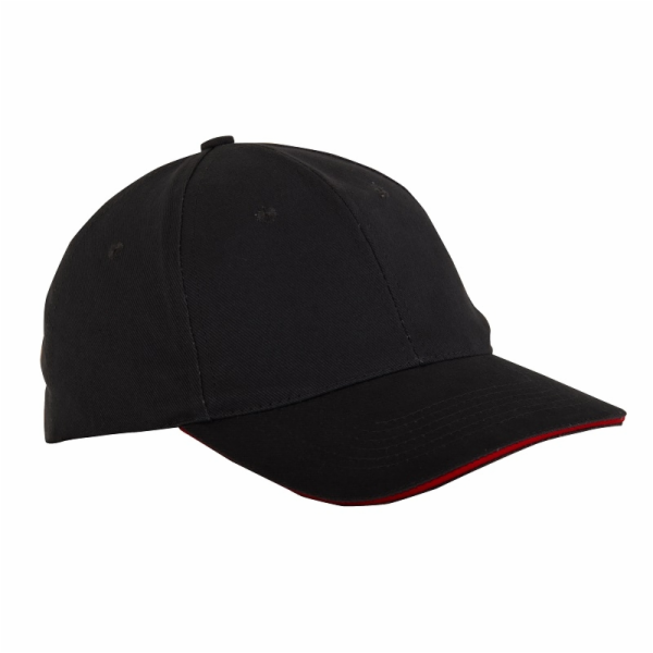 Lahti Pro Baseballové čepice Cotton, černé, 12 ks (L1812300)
