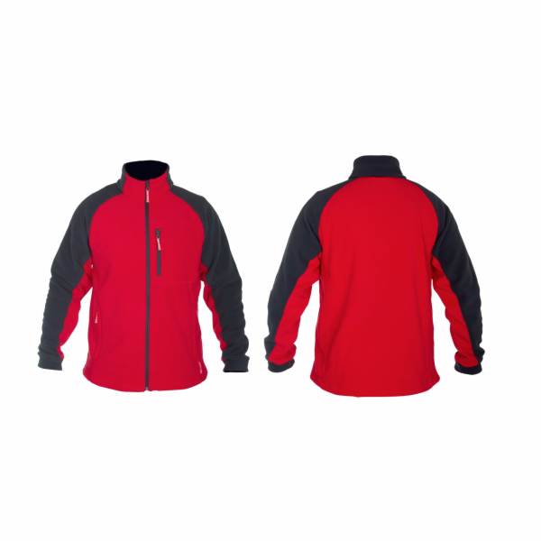 Lahti Pro Flísová mikina červená rS - LPBP1S