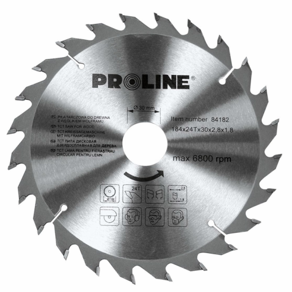 Pro-Line Kotoučová pila na dřevo 300x30mm 80 zubů - 84308