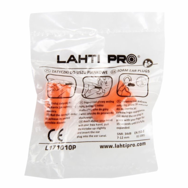 Lahti Pro Pěnové špunty do uší L171010P 100 párů - L171010D