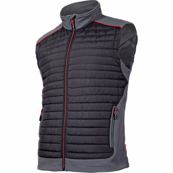 Lahti Pro Prošívaná vesta černošedá XXXL (L4130706)
