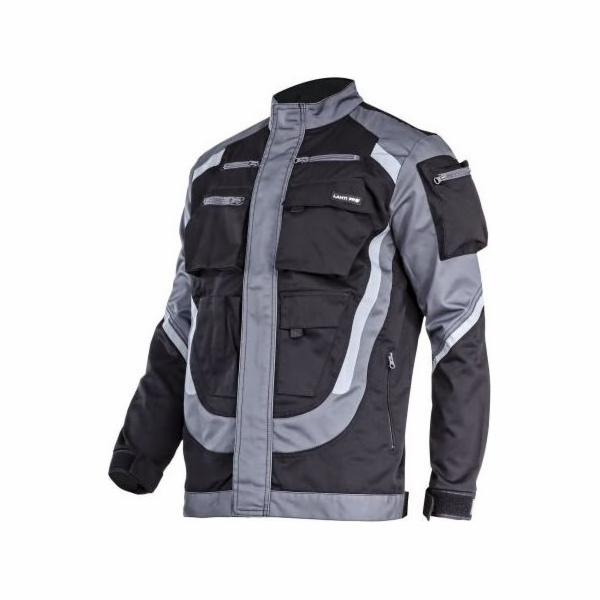 Lahti Pro ČERNO-ŠEDÁ MIKINA S REFLEXNÍMI PRUHY , 2XL, CE,...