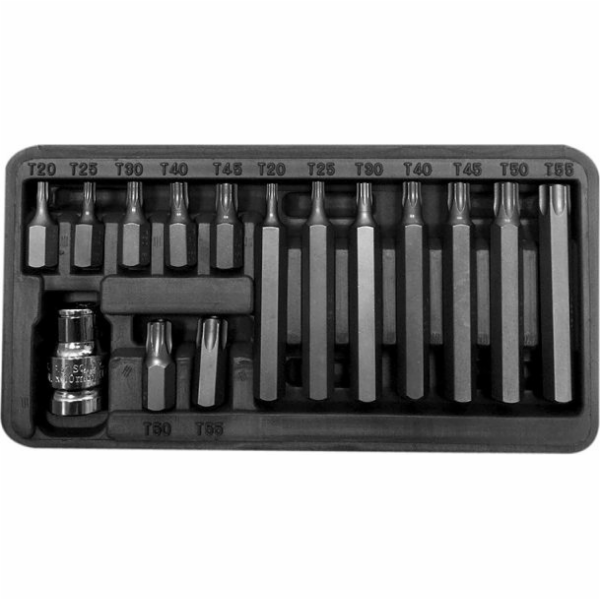 Pro-Line Sada bitů 3/8 Torx T20-T55, 15 kusů (10745)