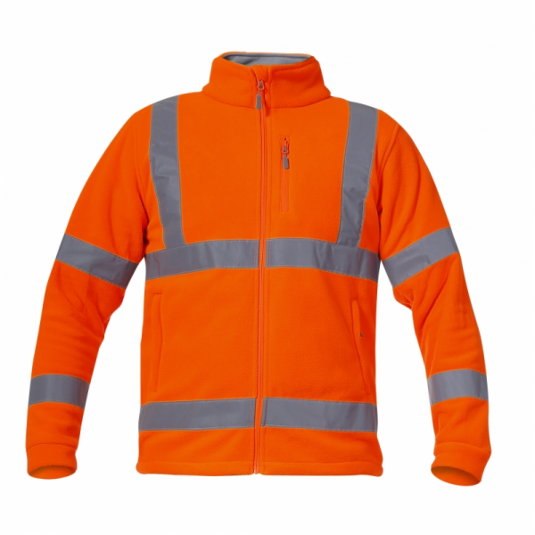 Lahti Pro Reflexní oranžová fleecová mikina XXXL (L4011006)