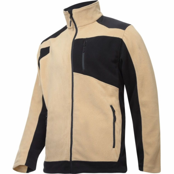 Lahti Pro Flísová mikina s výztuhami, béžová a černá, 3XL...