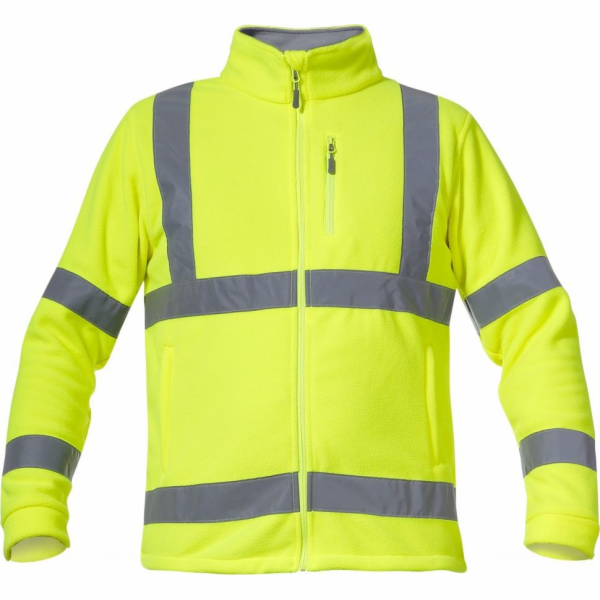 Profix FLÍSOVÁ MIKINA. VAROVÁNĚ ŽLUTÁ, 3XL, CE, LAHTI