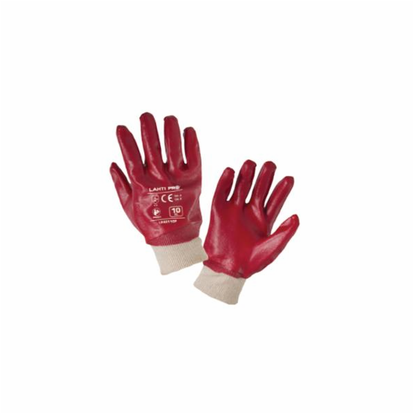 Lahti Pro Rukavice s PVC povlakem L 12 párů - L240109W