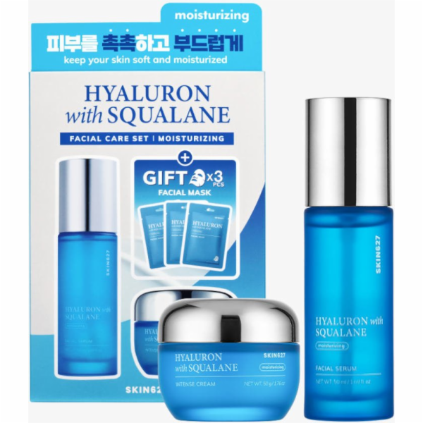 NoName SKIN627 Hyaluron se skvalanem Hydratační sada na o...