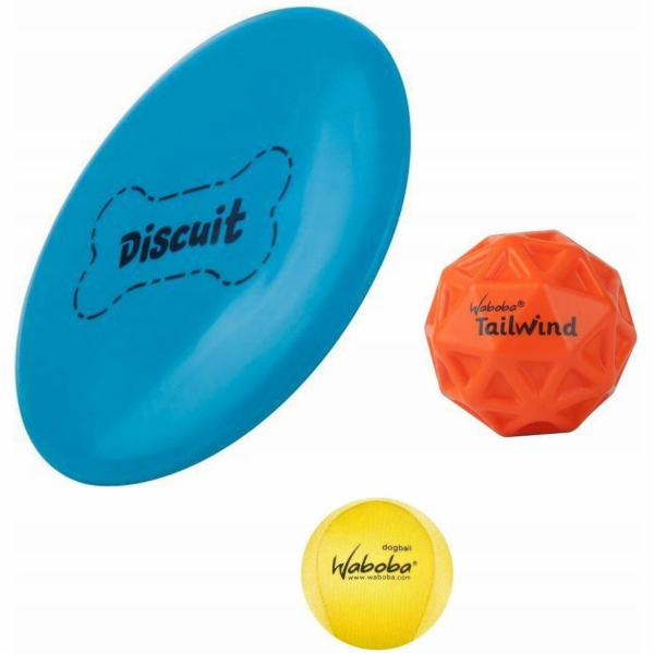 Waboba Waboba Woofpack sada pro psy 2x míček 1x frisbee