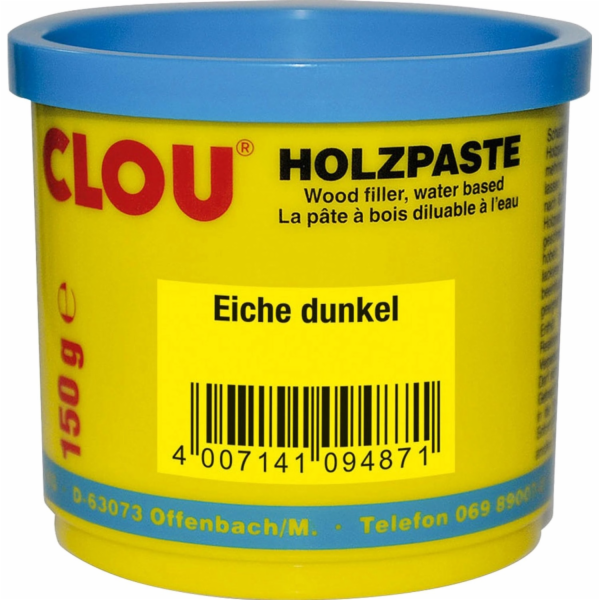 Clou pasta na dřevo na vodní bázi, tmavý dub, 150 g