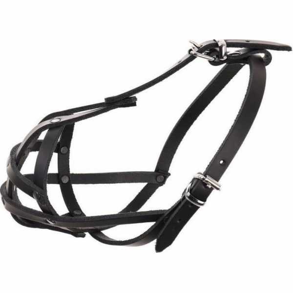 Dino Kožený nýtovaný psí náhubek 5 Shih Tzu