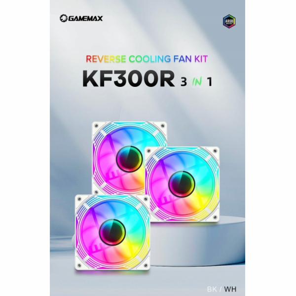 GameMax Ventilátor pro skříň Gamemax | KF300R WH | Bílá