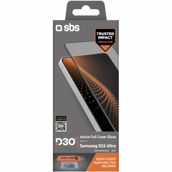 SBS SBS D3O sklo s aplikátorem pro Samsung Galaxy S26 Ultra