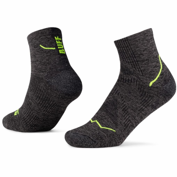 Buff Ponožky BUFF DryFlx Quarter Socks 137790999 Černé 42-44