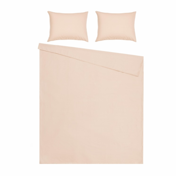 DOMOLETTI Ložní souprava Pruhované Pískové 160x200 cm