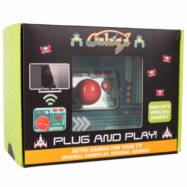 Cenega Bezdrátová herní konzole Galaga Plug & Play s ovla...