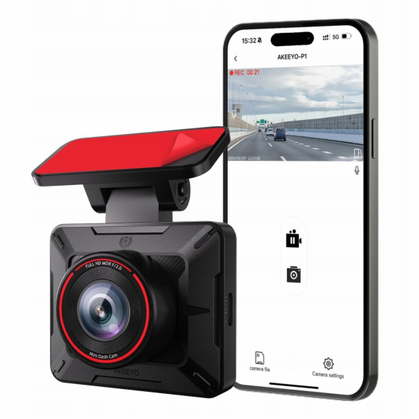 Dod Tech Autokamera AKEEYO P1 FullHD 30fps - černá