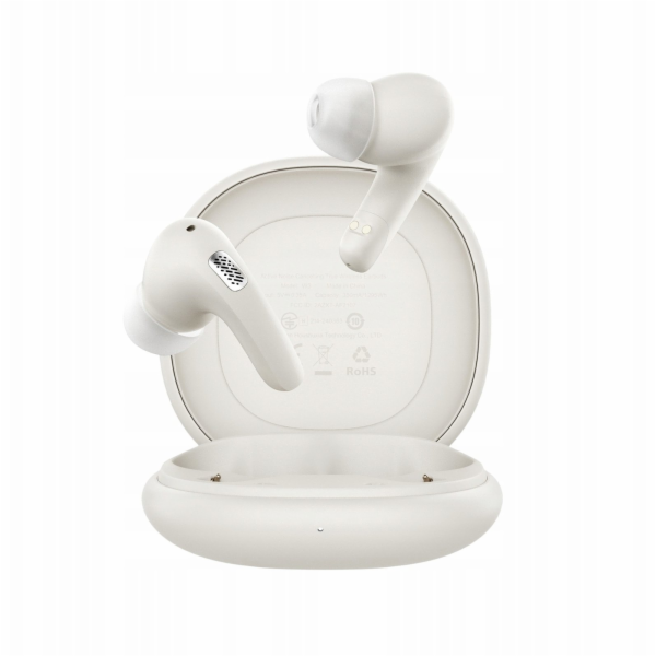 Acefast Bezdrátová sluchátka W3 do uší s ANC a TWS - bílá