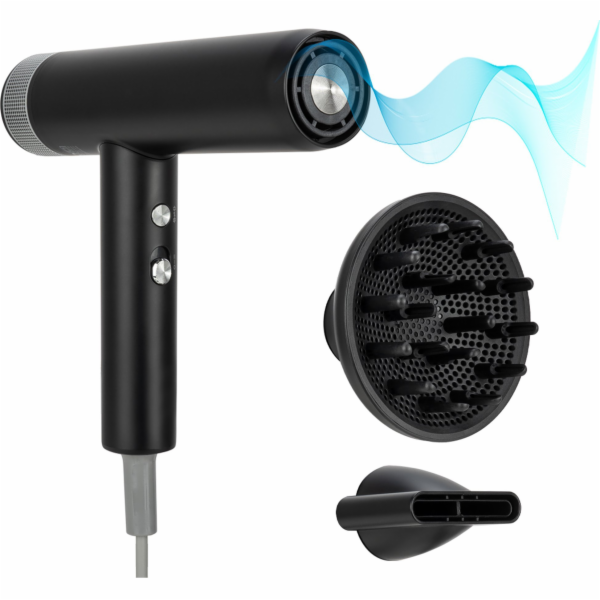 Humanas Fén HUMANAS AirTouch HD s ionizační funkcí, černý