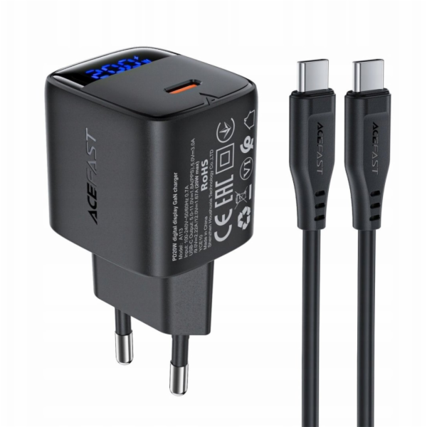 Acefast Nabíječka A113 GaN PD 20W USB-C nástěnná nabíječk...