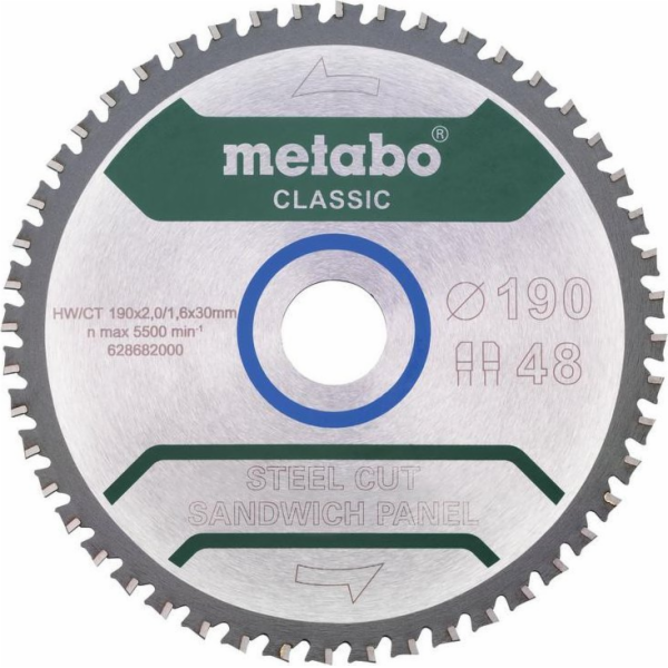 Metabo KOTOUČNÍ PILA FZ/FA 190x30x48z ŘEZANÁ OCELOVÁ/SEND...