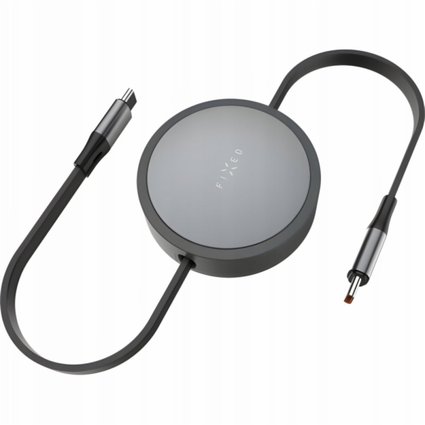 Fixed Pevný kabel USB-C na USB-C 1 m šedý (FIXDRE-GR)