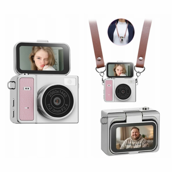 Xrec Mini Camera Retro Video 2k Digitální Fotoaparát Přív...