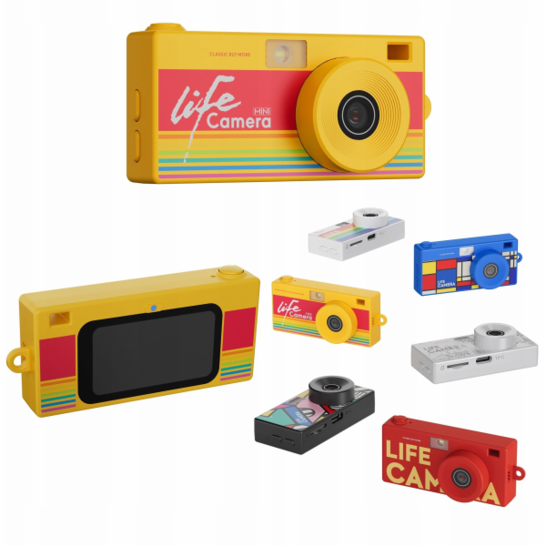 Xrec Mini Camera Retro Videokamera 2k Přívěsek na klíče +...