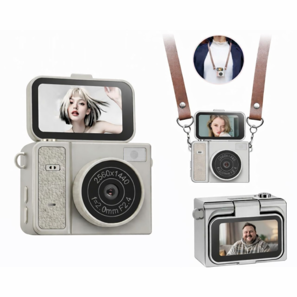 Xrec Mini Camera Retro Video 2k Digitální Fotoaparát Přív...
