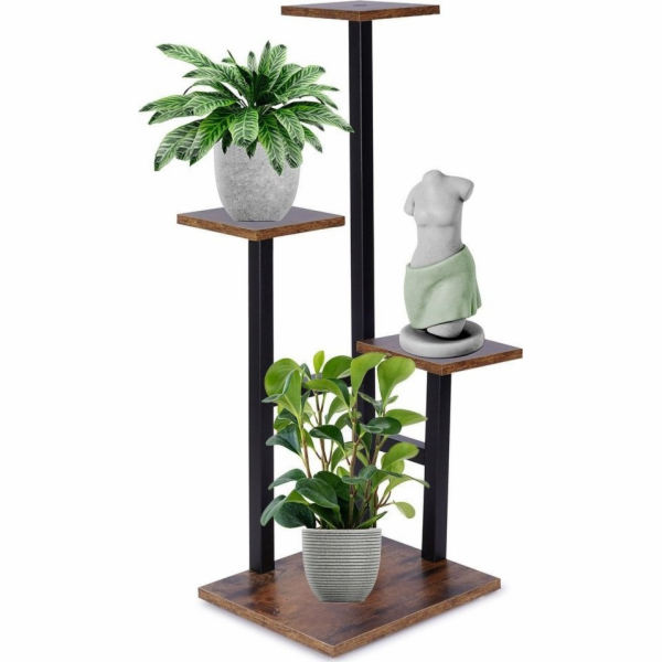 Vilde Kovový stojan na květiny se 4 úrovněmi 84 cm